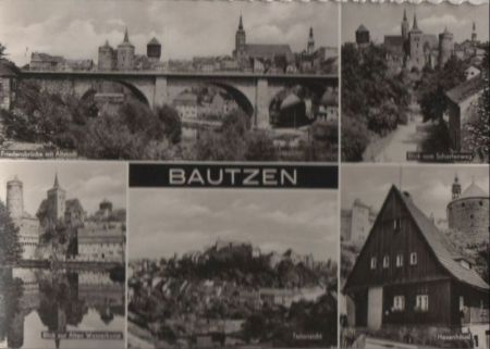 Bautzen - u.a. Blick vom Scharfenweg - 1973 Bautzen - u.a. Blick vom Scharfenweg - 1973