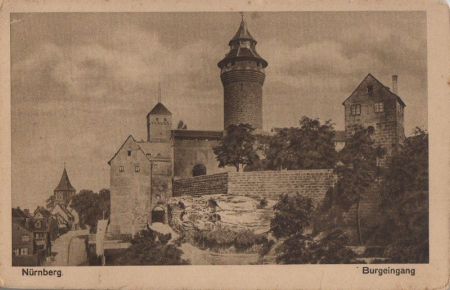 Nürnberg - Burgeingang - ca. 1940 Nürnberg - Burgeingang - ca. 1940