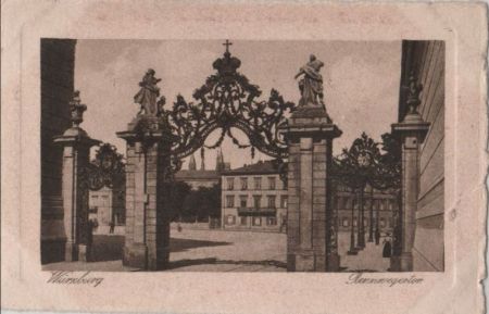 Würzburg - Rennwegertor - ca. 1950 Würzburg - Rennwegertor - ca. 1950