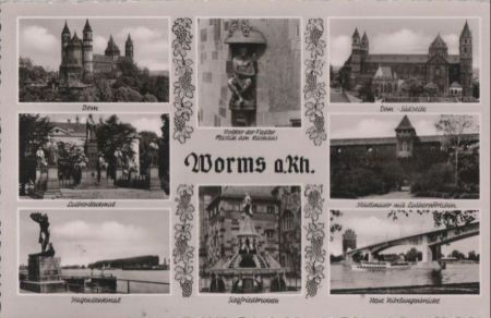 Worms - u.a. Dom - ca. 1960 Worms - u.a. Dom - ca. 1960