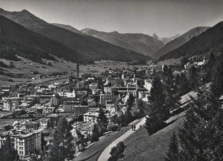 Schweiz - Davos - Blick von der Höhenpromenade - 1967 Schweiz - Davos - Blick von der Höhenpromenade - 1967