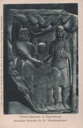 Regensburg - Ulrichs-Museum, Römischer Grabstein - ca. 1935 Regensburg - Ulrichs-Museum, Römischer Grabstein - ca. 1935