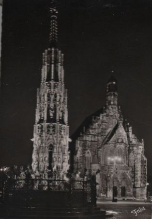 Nürnberg - Schöner Brunnen - 1954 Nürnberg - Schöner Brunnen - 1954