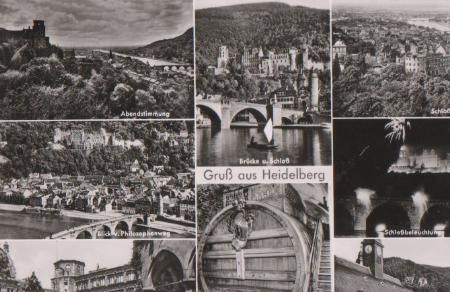 Gruß aus Heidelberg - ca. 1955 Gruß aus Heidelberg - ca. 1955