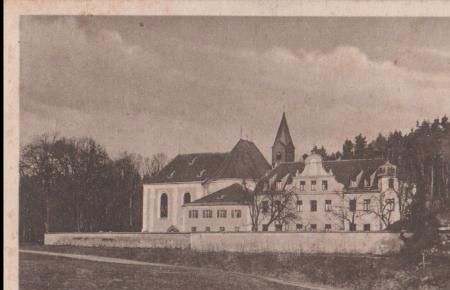Wallfahrtskirche mit kloster bei Freising - 1933 Wallfahrtskirche mit kloster bei Freising - 1933