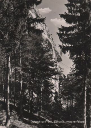 Fränkische Schweiz - Trubachtal, Wagnerfelsen - ca. 1965 Fränkische Schweiz - Trubachtal, Wagnerfelsen - ca. 1965