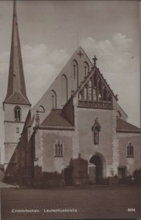 Crimmitschau - Laurentiuskirche - ca. 1935 Crimmitschau - Laurentiuskirche - ca. 1935