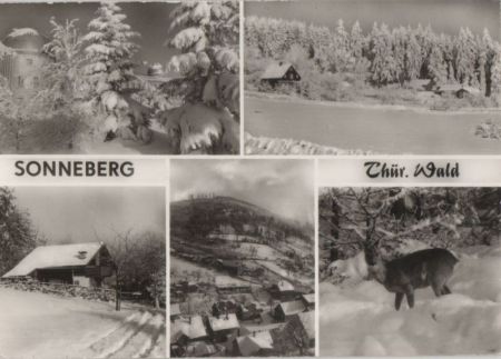 Sonneberg - mit 5 Bildern - ca. 1980 Sonneberg - mit 5 Bildern - ca. 1980