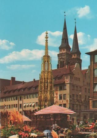 Nürnberg - Schöner Brunnen - ca. 1975 Nürnberg - Schöner Brunnen - ca. 1975