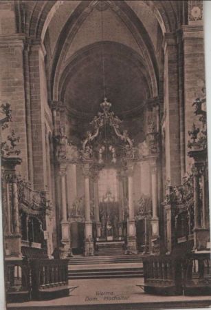 Worms - Dom, Hochaltar - ca. 1935 Worms - Dom, Hochaltar - ca. 1935