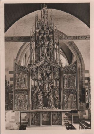 Creglingen - Herrgottskirche, Marienaltar - ca. 1955 Creglingen - Herrgottskirche, Marienaltar - ca. 1955
