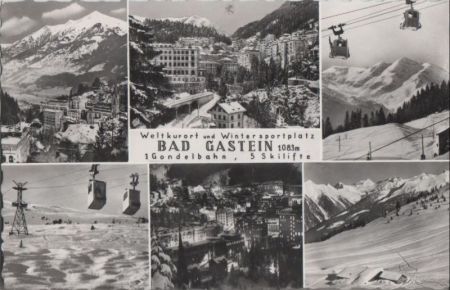 Österreich - Bad Gastein - 6 Teilbilder - 1961 Österreich - Bad Gastein - 6 Teilbilder - 1961