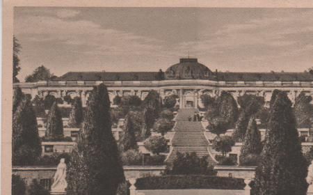 Potsdam - Sanssouci mit Terrassen - ca. 1935 Potsdam - Sanssouci mit Terrassen - ca. 1935