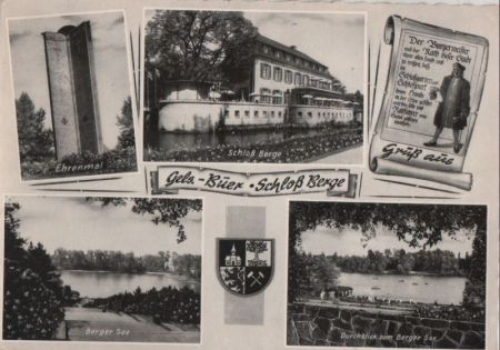 Gelsenkirchen-Buer - Schloß Berge, u.a. Ehrenmal - 1964 Gelsenkirchen-Buer - Schloß Berge, u.a. Ehrenmal - 1964