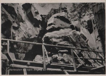 Hartenstein - Eingang zur Prinzenhöhle - 1960 Hartenstein - Eingang zur Prinzenhöhle - 1960