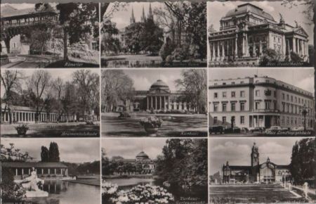Wiesbaden - u.a. Europa und der Stier - ca. 1955 Wiesbaden - u.a. Europa und der Stier - ca. 1955