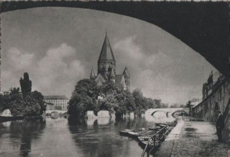 Frankreich - Metz - Evangelische Kirche - ca. 1950 Frankreich - Metz - Evangelische Kirche - ca. 1950