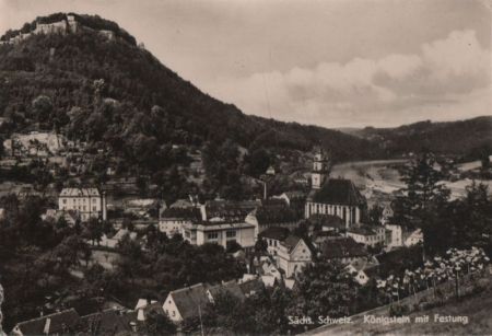 Königstein - mit Festung - 1959 Königstein - mit Festung - 1959