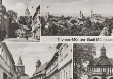 Mühlhausen u.a. Popperoder Straße - ca. 1985 Mühlhausen u.a. Popperoder Straße - ca. 1985