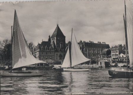 Schweiz - Lausanne - Chateau de Ouchy - 1955 Schweiz - Lausanne - Chateau de Ouchy - 1955