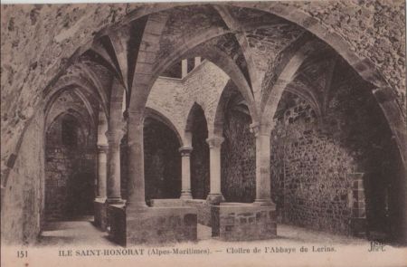 Frankreich - Ile Saint-Honorat - Cloitre de Abbaye - ca. 1940 Frankreich - Ile Saint-Honorat - Cloitre de Abbaye - ca. 1940