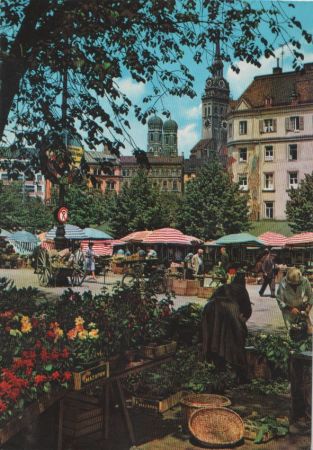 München - Viktualienmarkt - 1976 München - Viktualienmarkt - 1976