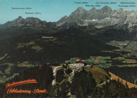 Österreich - Schladming - Hochwurzenhütte - ca. 1980 Österreich - Schladming - Hochwurzenhütte - ca. 1980