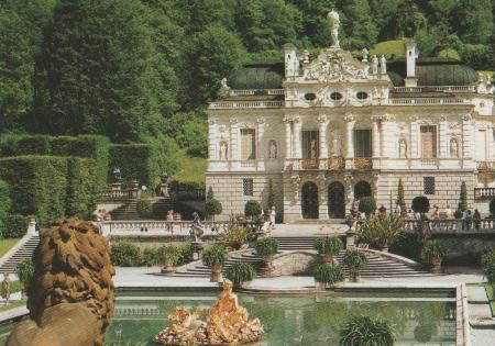 Oberammergau - Schloß Linderhof in Oberbayern - ca. 1985 Oberammergau - Schloß Linderhof in Oberbayern - ca. 1985