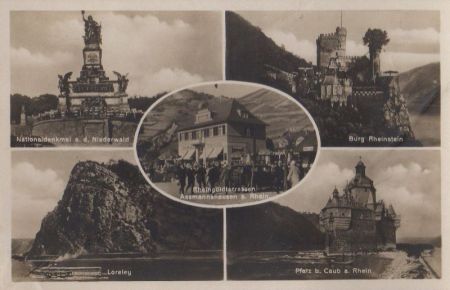 Rhein - u.a. Loreley - ca. 1950 Rhein - u.a. Loreley - ca. 1950