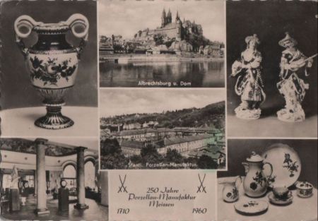 Meißen - Porzellan, u.a. Manufaktur-Schauhalle - 1962 Meißen - Porzellan, u.a. Manufaktur-Schauhalle - 1962