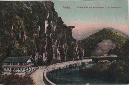 Ahr - Bunte Kuh mit Restaurant Zur Felsidylle - ca. 1920 Ahr - Bunte Kuh mit Restaurant Zur Felsidylle - ca. 1920