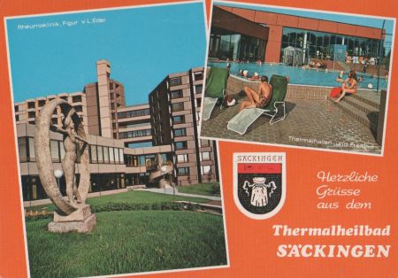 Bad Säckingen - u.a. Figur v. L. Eder - ca. 1980 Bad Säckingen - u.a. Figur v. L. Eder - ca. 1980
