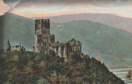 Lahnstein - Burg Lahneck - ca. 1955 Lahnstein - Burg Lahneck - ca. 1955