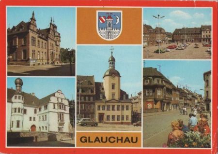 Glauchau - u.a. Schloß Hinterglauchau - 1990 Glauchau - u.a. Schloß Hinterglauchau - 1990
