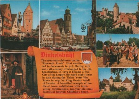 Dinkelsbühl - mit 6 Bildern - ca. 1980 Dinkelsbühl - mit 6 Bildern - ca. 1980