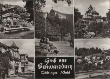 Schwarzburg - u.a. Schloßruine - 1972 Schwarzburg - u.a. Schloßruine - 1972