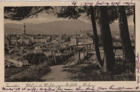 Traunstein - Blick von der Weinleiten - 1933 Traunstein - Blick von der Weinleiten - 1933