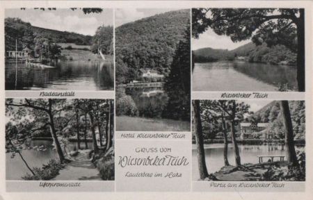 Bad Lauterberg - Wiesenbeker Teich, u.a. Uferpromenade - ca. 1960 Bad Lauterberg - Wiesenbeker Teich, u.a. Uferpromenade - ca. 1960
