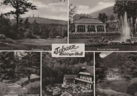 Tabarz - u.a. Kurpark mit Lesehalle - 1977 Tabarz - u.a. Kurpark mit Lesehalle - 1977