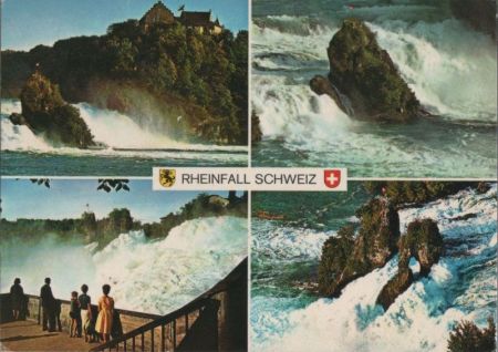 Schweiz - Rheinfall - mit 4 Bildern - ca. 1980 Schweiz - Rheinfall - mit 4 Bildern - ca. 1980