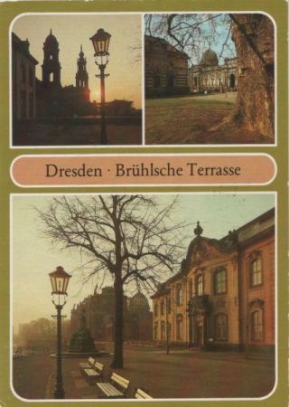 Dresden - Brühlsche Terrasse - 1987 Dresden - Brühlsche Terrasse - 1987