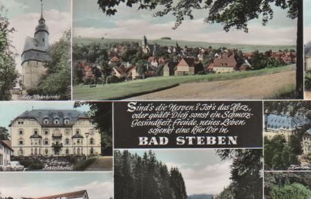Bad Steben - Alte Wehrkirche, Schloßhotel, Müttererholungsheim, ev. Kirche, Kurhaus und Kurhotel Bad Steben - Alte Wehrkirche, Schloßhotel, Müttererholungsheim, ev. Kirche, Kurhaus und Kurhotel