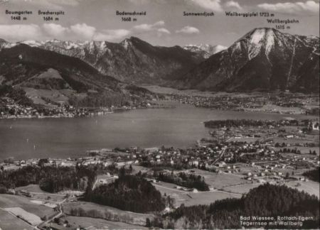 Bad Wiessee - mit Wallberg - 1959 Bad Wiessee - mit Wallberg - 1959