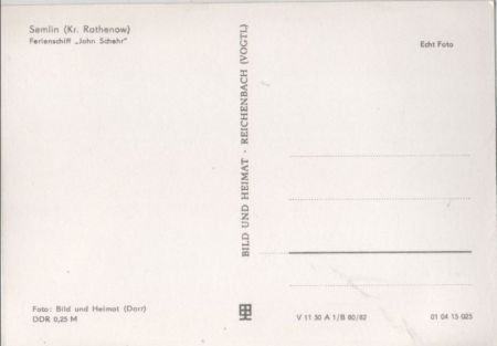 Rathenow-Semlin - Ferienschiff John Schehr Rathenow-Semlin - Ferienschiff John Schehr