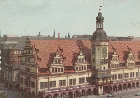 Leipzig - Altes Rathaus - 1957 Leipzig - Altes Rathaus - 1957