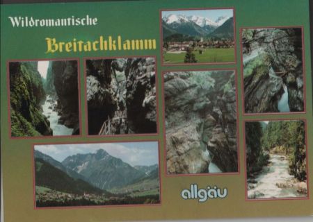 Breitachklamm - 7 Teilbilder - ca. 1990 Breitachklamm - 7 Teilbilder - ca. 1990