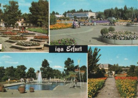 Erfurt - iga, u.a. vor Zentralgaststätte - 1978 Erfurt - iga, u.a. vor Zentralgaststätte - 1978