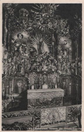 Fischbachau-Birkenstein - Inneres der Gnadenkapelle - 1947 Fischbachau-Birkenstein - Inneres der Gnadenkapelle - 1947