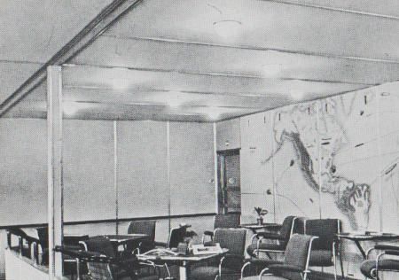 Lufschiff Hindenburg - Gesellschaftsraum - ca. 1975 Lufschiff Hindenburg - Gesellschaftsraum - ca. 1975