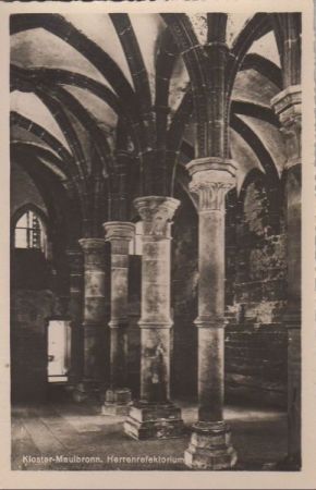 Maulbronn - Kloster, Herrenrefektorium - ca. 1955 Maulbronn - Kloster, Herrenrefektorium - ca. 1955